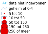 Legenda voor laag: Postcode-6 jaar 2023
